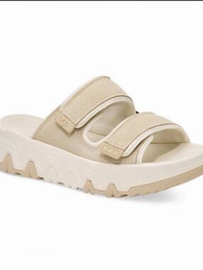 Women’s UGG CapTrail Strap Slide Beige Strap Slides Size 8
